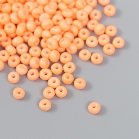 Glass beads 6/0 "pink shrimp" 15 g