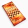 Wooden backgammon with checkers "Bogatyr", board game, 40 x 40 cm