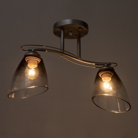Chandelier 1084/2SL 40W E27 silver 42x15x23 cm Bayerlux-2