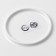 Ceramic Iceberg ceramic plate, white, 27 cm, white color