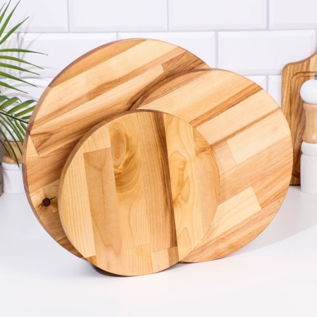 A set of cutting boards "Circle" in the cassette d = 35x1.8; 30x1.8; 25x1.8 cm-1