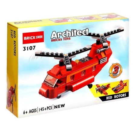 Design "Fire Helicopter", 3 assembly options, 145 parts-1