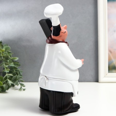 Polystone souvenir "Cook with a board for the menu" 27x10x15 cm-3