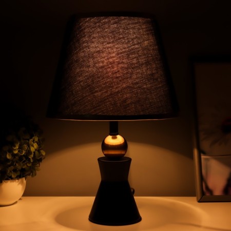 Ansi table lamp E27 40W black and gold 23x23x40 cm-1
