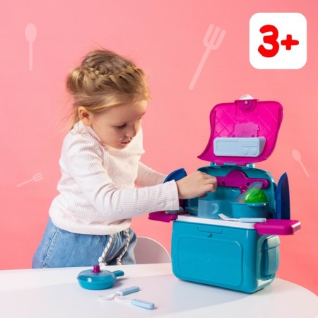 Kitchen game set "Kitchen", cold heart, in a backpack-15