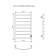 Electric towel "Sanprise" Classic P8, 500x800 mm, right, white