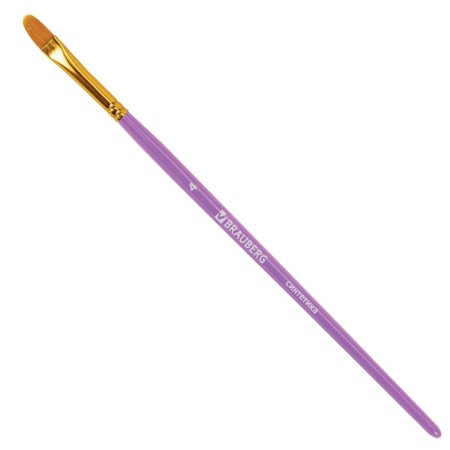 System of brushes synthetics 10 pieces, Brauberg, round; oval; flat; Liners-7