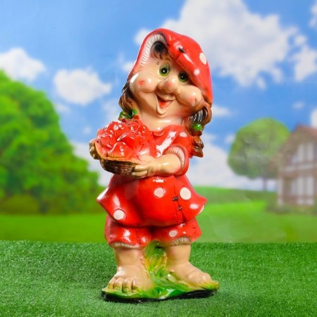 Garden figure "Gnome Girl" Muhomor 22x16x50cm