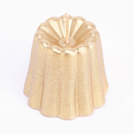 Figure candle "Ball facet", 6.5x6.5 cm, bronze-4