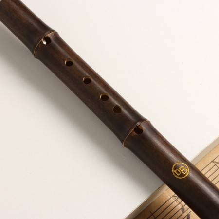 Flute Music Life 52 cm, with patterns, tonality b, bamboo, collapsible-1
