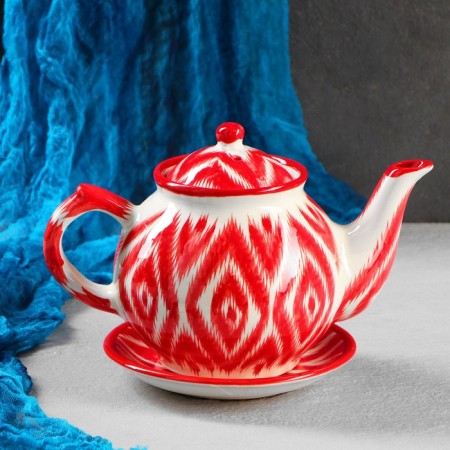 Set of Tea Rishtan Ceramics "Atlas", 9 items (teapot-0.8l, Pialy-0.5/0.3l)-3