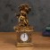 Table fireplace watches "Angel with a teddy bear", color gold, h = 25.5 cm, mix