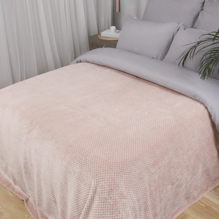 Pedid-worshiped "Jacquard", size 240x260 cm, dusty rose color