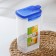 Plastic jar for bulk products "Gloria", 1.8 l, 18 × 10 × 22 cm, blue color