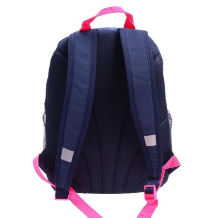 School backpack, 38 x 28 x 18 cm, Grizzly 363, ergonomic back, dark blue/rose RG-363-9_1-4