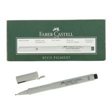 The handle capillary for drawing and drawing Faber-Castell Liner ECCO Pigment 0.6 mm, pigment, black, 166699