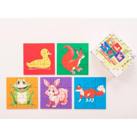 Puzzles "Wild animals"