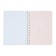Notebook Gift Book on the crest 80l, line, color block, PVC Bun 3D cover (17.6x13.5cm) 105
