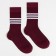 Socks "stripes", burgundy color, size 23-25 ​​(37-40)
