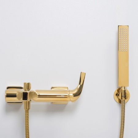 Wasserkraft sauer 7101 bath mixer, single -leaf, watering can, pour 181 mm, gold-1