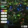 Garland “thread” 10 m, IP44, dark thread, 100 LED, glow of multi, 2 modes, solar battery