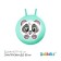 Ball-slop with zabiaka horns “Panda”, D = 45 cm, 380 g, Biryuzovoy color