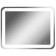Domino Barcelona mirror, size 910x710 mm, with backlight