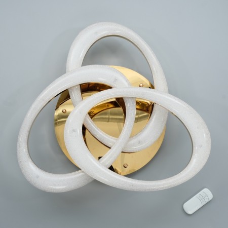 Causteen with PDU "Mons" 3xled 144W 3000-6000k gold 57x57x19 cm-7