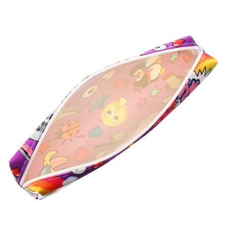 School Penal on the zipper Calligrata "sticker", purple-3