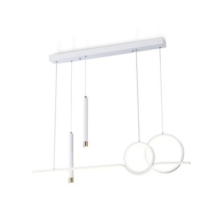 LED LED suspension with the Ambrella Light, Linetech, FL5393, LED, 62 W, ​​4650LUM, 3000-6400K, white color.