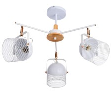 Biraso chandelier 3x60W E27 White-gold 58x58x40 cm Bayerlux