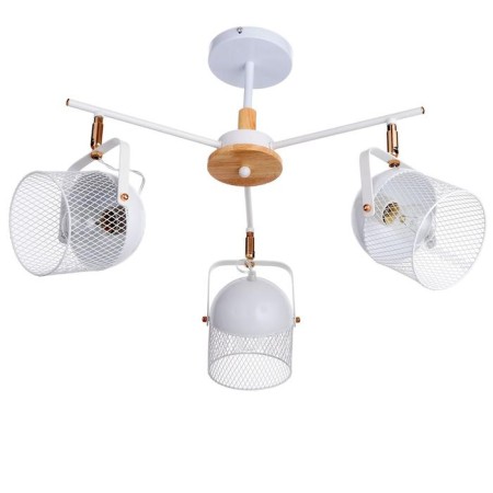 Biraso chandelier 3x60W E27 White-gold 58x58x40 cm Bayerlux