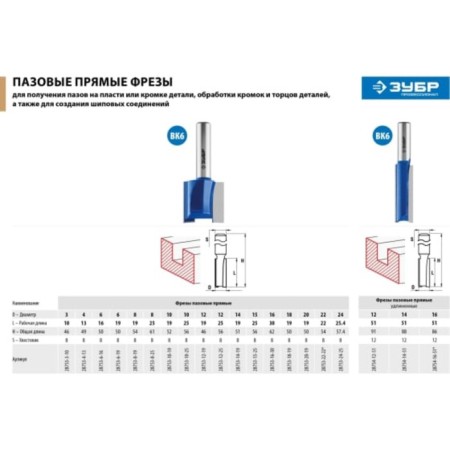 Frases groove bison 28753-4-13, straight, shank d = 8 mm, 4 x 13 mm-7