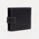 Men's purse on a button, for bills, for cards, for coins, brown color