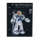 Robot "Hero", light and sound effects, works from batteries, blue color