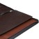 Business folder, artificial leather, 370 x 275 x 30 mm, with a metallic press, the handle “luxury” brown 6D041