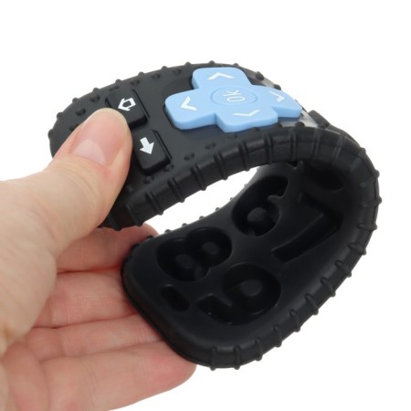 Teether for teeth "Putic", black color, size 16 cm-6