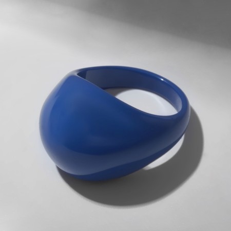 Ring "Joy" voluminous, the color is blue, size 16.5-3