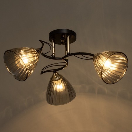 Salma chandelier 3he27 40w Black 54x54x24cm Bayerlux-2