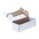 Self -charged box, with a window, white, 16 x 35 x 12 cm