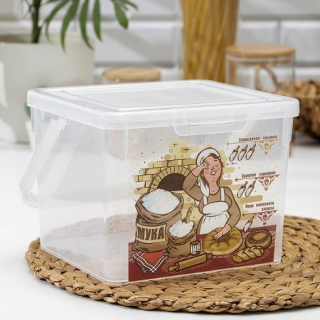 Container for flour, 5.3 l, plastic-1