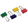 Paper clamps 15 mm, 12 pieces, Devente, metal, mix x 4 colors, cardboard box