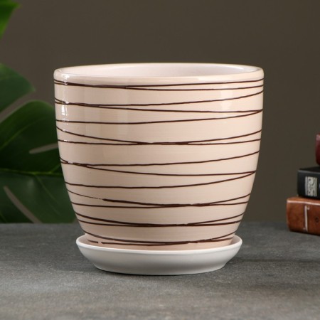 Flower Pot "Lines" 2.5 l,-1