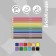 Pencils of 12 colors, Erichkrause, plastic, hexagonal, 2.6 mm barrels, cardboard packaging, euro suspension
