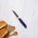 Knife for vegetables kitchen shade "Strayp", gear blade 7.5 cm, blue color blue
