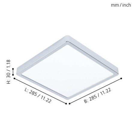 Fueva LED LED 20.5W 2400LM, 3000K, IP44-2