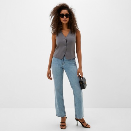 Women's vest MIST: Classic Collection p. 42, gray color-1