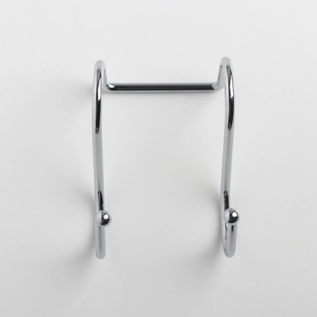 Double railing hook, d = 2.5 cm, 6 cm, chromium color-1