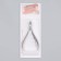 Manicure nippers for cuticle, 9 cm, blade length - 9 mm, on blist, silver color