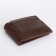 Male purse without fastening, brown color